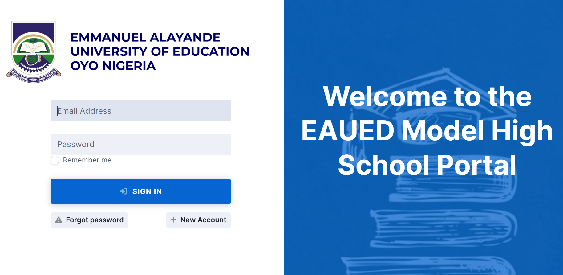 Model High School, EAUED Oyo